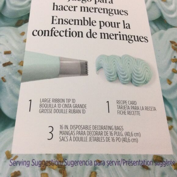 Wilton Cake Decorating Tips & Disposable Bags Large Star Ribbon Dot Meringue - Picture 3 of 9